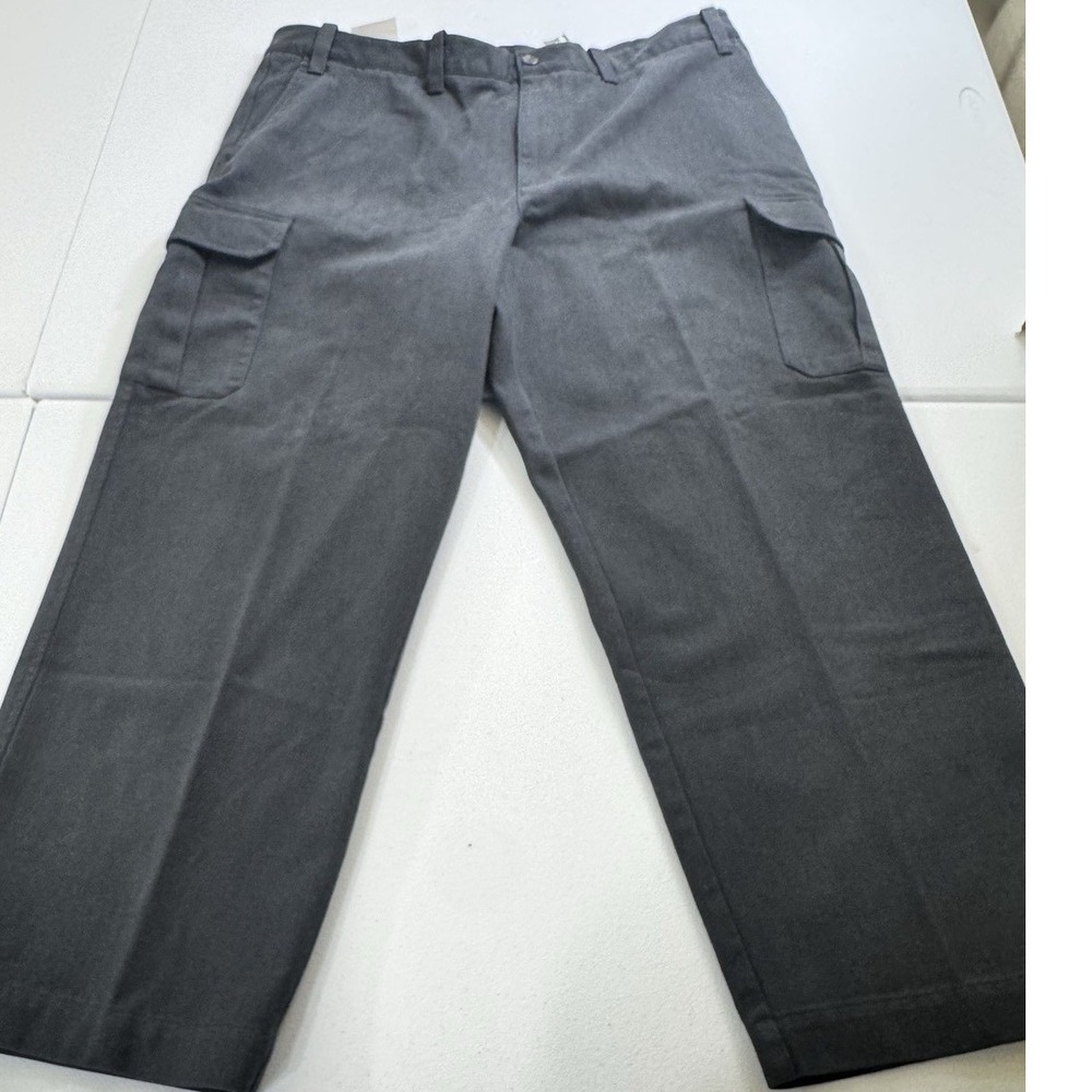 VTG Eddie Bauer Utility Pants Mens Sz 40x30 Carbon Gray NWT $59 Made In Hongkong